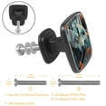 thumbnail image 3 of 4 Pcs Cabinet Handle Drawer Pulls Wolf Knobs with Screws Square Furniture Office Cabinet Knob Decoration, 3 of 7