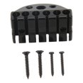 thumbnail image 2 of Headless Guitar Bridge, Durable Guitar Bridge 6 String Black Easy Adjustment  For Instrument, 2 of 8