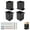 4 Pcs 4x4 Post Base (Type FE), variant on Post Base, Deck Post Brackets, Thick Steel Fence Post Anchor Base, Powder Coated Heavy Fence Post for Supports Porch Railing Post Holders Pergola Brackets
