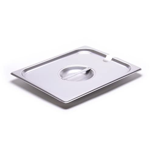 Allied Buying Corp CSTC-1200S Half-Size Steam Table Pan Slotted Cover for 24 Gauge Stainless Steel Steamtable Pans