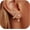 A2-Gold Classic 2 CZ Earrings, variant on Gold Earrings for Women Hypoallergenic 14K Gold Plated Flat Back Stud Earring Jackets, Style X1362