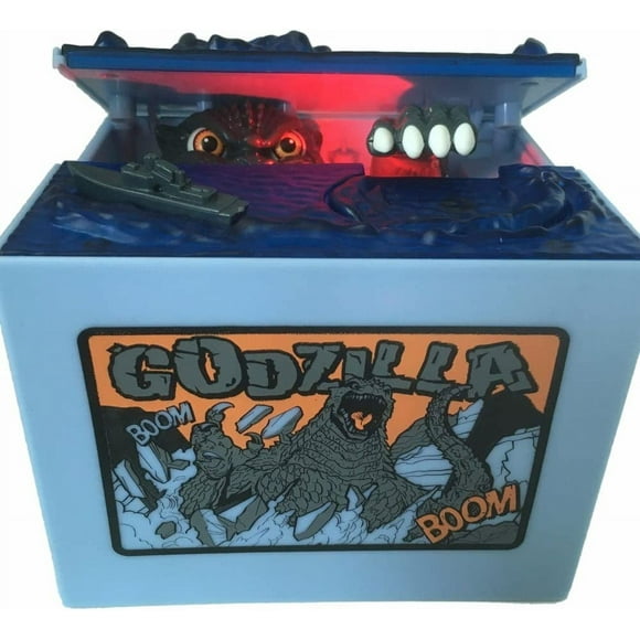 LAICAIW Godzilla Monster Dinosaur Moving Musical Electronic Chirldren Coin Bank Piggy Bank Money Saving Box