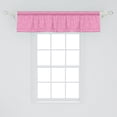 thumbnail image 2 of Ambesonne Abstract Valance Pack of 2, Modern Minimal Pink Square, 54"X12", Pink White, 2 of 4