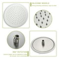 thumbnail image 6 of Freestanding Tub Faucet Replacement 10" Round Rain Shower Head Systems with Waterfall Tub Spout, Brushed Nickel,Wall Mounted shower,Freestanding Tub Faucet Installation, 6 of 9