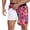 Z6 Watermelon Red, variant on Mens Swim Shorts Shark Print Drawstring Elastic Waist Straight Leg Swim Trunks Soft Comfort Fit Men Summer Pool Surfing Shorts Orange Size L