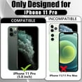 thumbnail image 2 of for iPhone 11 Pro Case, Phone Case iPhone 11 Pro Magnetic Case [Compatible with MagSafe] Translucent Matte Back Slim Shockproof Military-Grade Protection Anti-Fingerprint Cover, Dark Green, 2 of 13