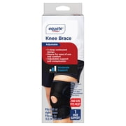 (3 pack) Equate Adjustable Knee Support with Compression for Pain Relief, One Size Fits Most