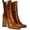 Spiced Cognac/Rich, variant on Women's Elle Ankle Boot Black Patent 8M