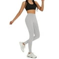thumbnail image 3 of Funidos Women's High Waisted Yoga Pants with X-Band Side Pockets Tummy Control Workout Leggings for gym running, 3 of 5