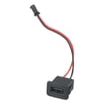 thumbnail image 2 of USB Female Power USB Charging Port Connector with Cable Terminals Charger Socket Black, 2 of 9