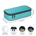 thumbnail image 4 of Sigee Teal Turquoise for Large Capacity Pencil Case, Pencil Pouch, Pencil Bag, Marker Pen Case for Women and Men, 4 of 5