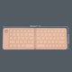 thumbnail image 2 of Teclado inalámbrico plegable Compatible con Bluetooth para iOS Android Windows rosa Wdftyju, 2 of 9