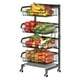 thumbnail image 1 of Carritos de cocina de 4 niveles con ruedas de metal ajustables de gran capacidad para frutas, 1 of 8