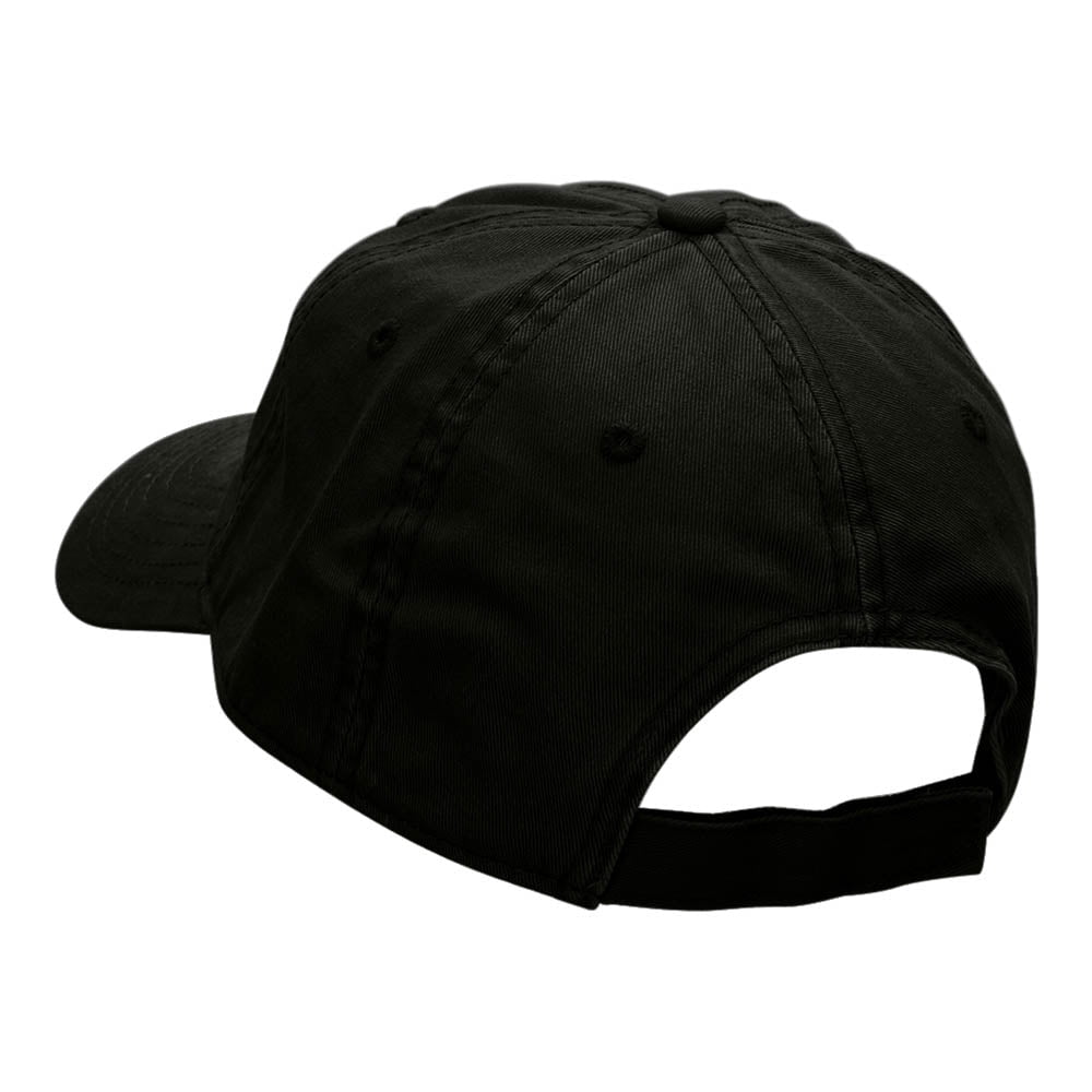 Referee Tee Embroidered Deluxe Washed Twill Cap - Black OSFM