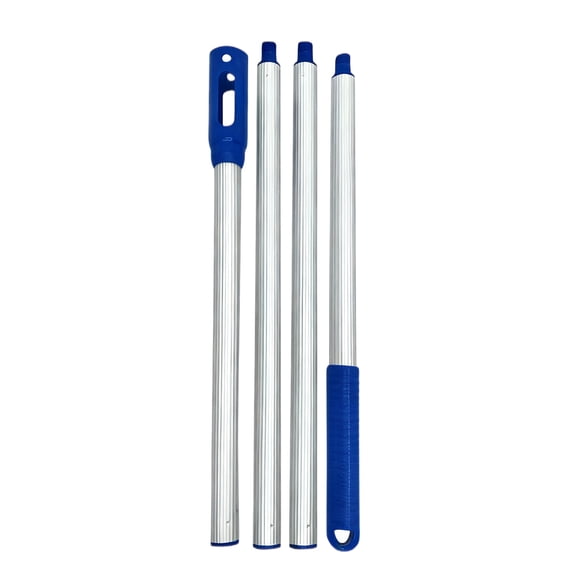 Adjustable Length 3/4 Section Extendable Pool Skimmer Poles Aluminum for Swimming Pool Cleaning