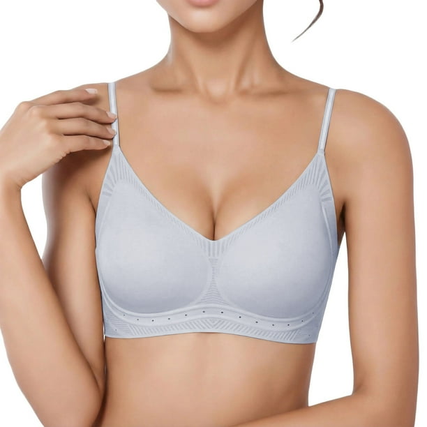 Brasier Mujer Sujetador Push up sin Costuras, Cómodo y sin Aros, con Sujeción Ligera y Cobertura Suave. Grande