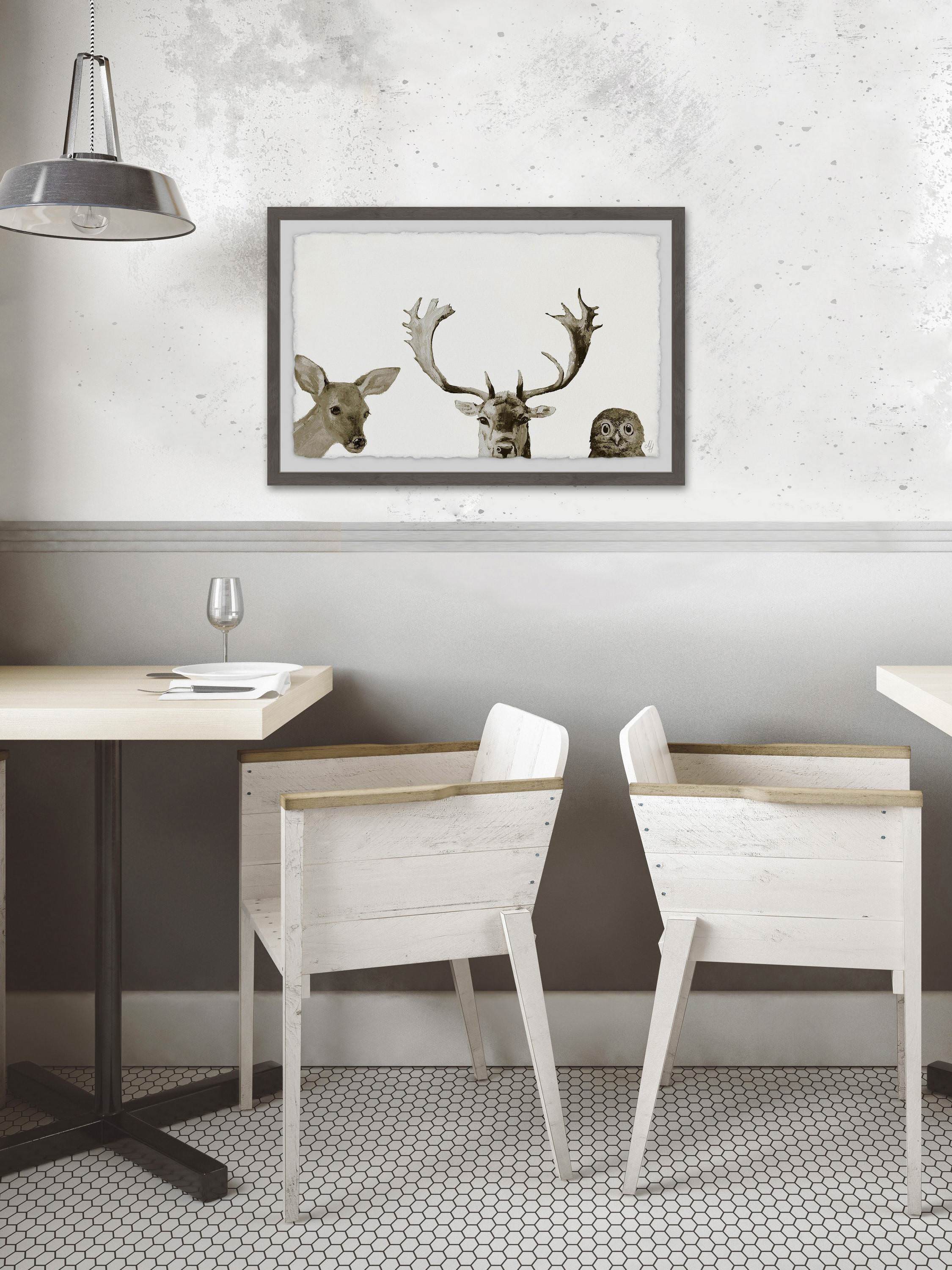 The Great Trio Framed Painting Art Print, 30.00" x 1.50"