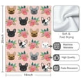 thumbnail image 3 of 2 Pcs Funny Kitchen Towels,Pink French Bulldog Flowers Florals Microfiber Dish Towels,Kitchen Tea Towels,Kitchen Towel Set (18" X 26"), 3 of 3