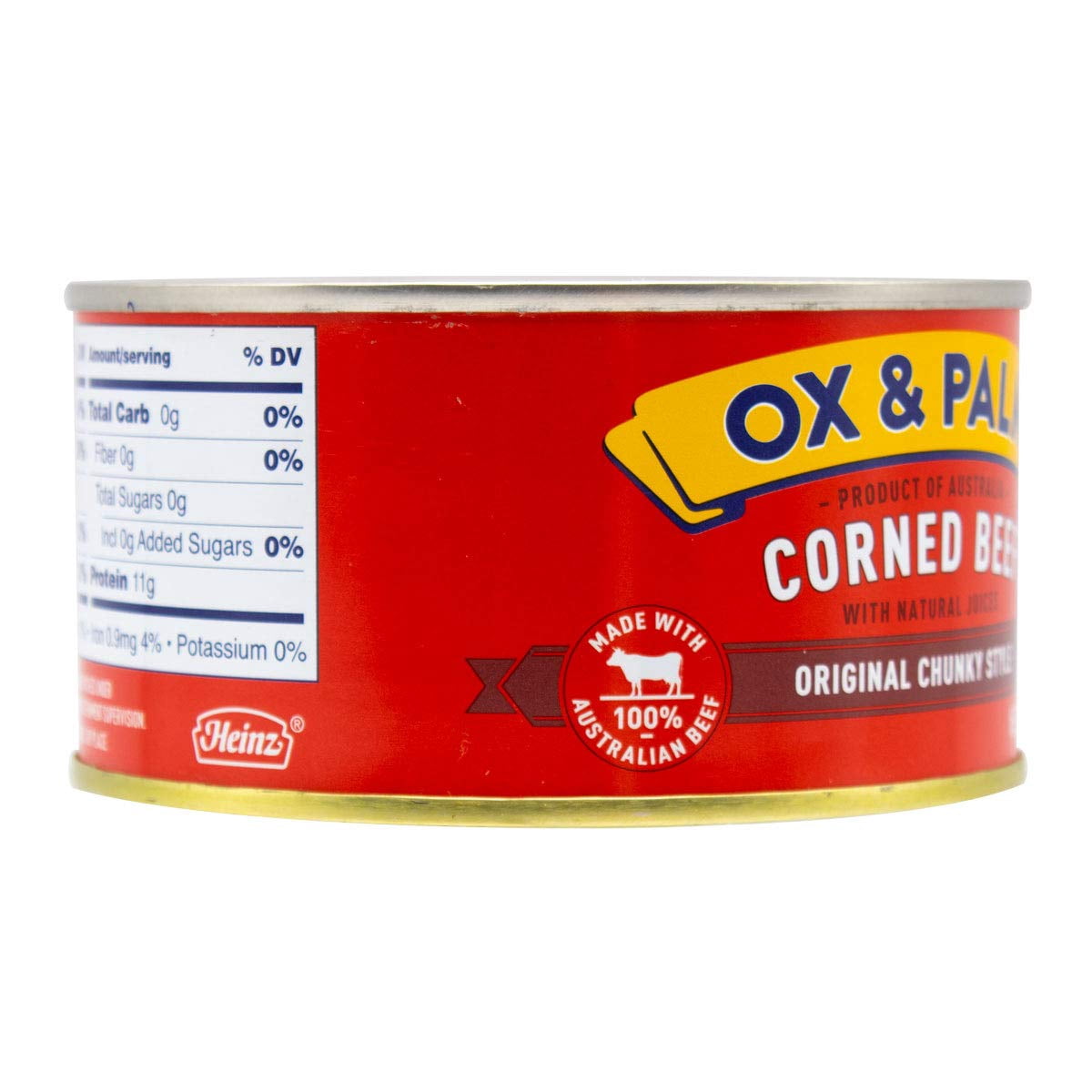 (3 pack) Ox & Palm Premium Grass-Fed Corned Beef, Original Flavor, 11.5 oz Can, No Hormones or Antibiotics, Chunky & Juicy, Australian Beef