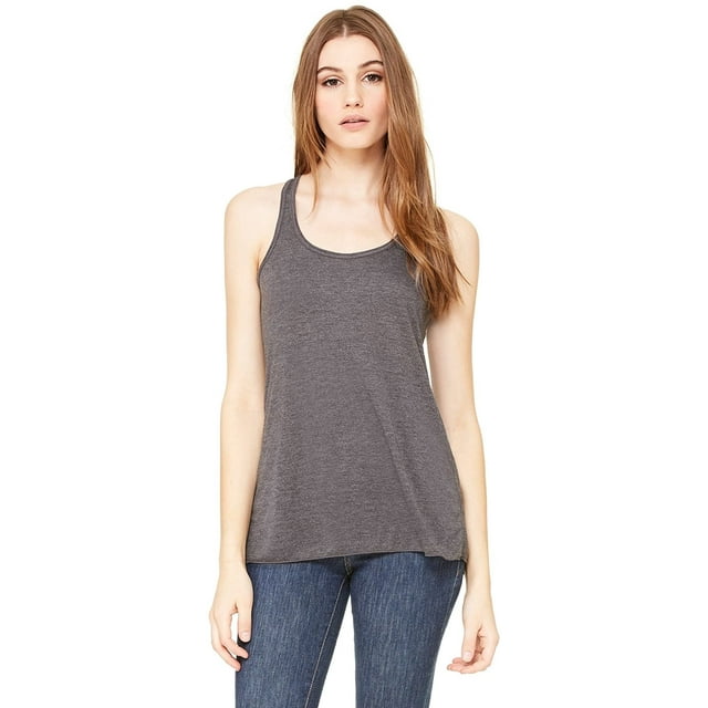 Bella Canvas Ladies Flowy Racerback Tank - White - XS - Style B8800 - Original Label