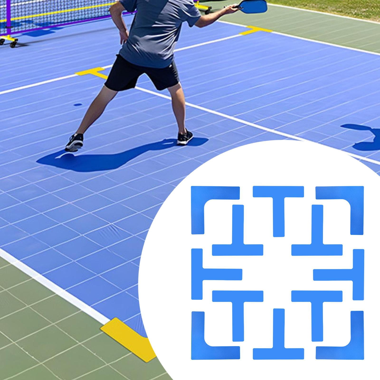 Dualoai Pickleball Court Marker Court Lines Marker Indoor and Outdoor Gift Training Portable Accessory Sports Park Throw Down Markers Blue