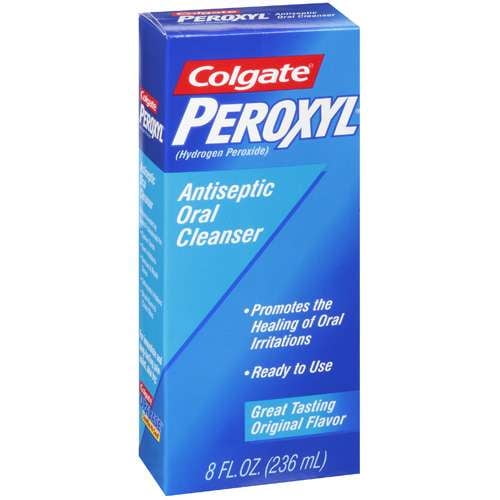 Colgate Rinçage pour Douleurs Buccales au Peroxy Menthe, 237 ml