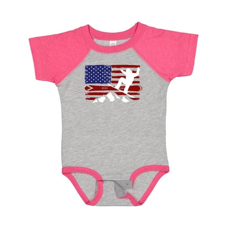 

Inktastic Snowboarding US Flag Boys or Girls Baby Bodysuit