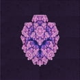 thumbnail image 1 of Ahgly Company Machine Washable Indoor Square Transitional Deep Purple Area Rugs, 4' Square, 1 of 7