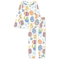 thumbnail image 3 of Suhoaziia Easter Egg Sleepwear for Women Pajama Set Print Graphic Loungewear Size 4XL Lightweight Breathable Daily Wear for Home Indoor Winter, 3 of 4