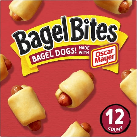 Bagel Bites Bagel Dogs Frozen Snacks, 12 Ct Box Regular