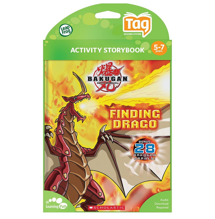 New Leap Frog Tag Reader Bakugan Finding Drago Activity Story Book   S-53 