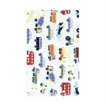 thumbnail image 3 of Hudson Baby Infant Boy Cotton Flannel Burp Cloths, Colorful Transportation, One Size, 3 of 7