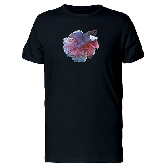 Purple Red Fighting Betta Fish Tee Men's -Image by Shutterstock