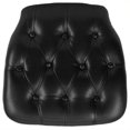 thumbnail image 1 of Flash Furniture Coussin de Chaise Chiavari en Vinyle Capitonné Noir, 1 of 3