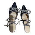 thumbnail image 2 of Xinyolin 1 Pair Women Sandals Bow Rhinestones Ladies Strappy Stiletto High Heels Sandals for Party, 2 of 8