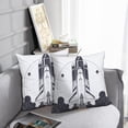 thumbnail image 6 of LALILO Throw Pillow Covers Space Shuttle Take Fire And Smoke White Cushion Cover 18" x 18", 2 Pack, 6 of 6