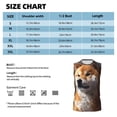 thumbnail image 4 of Daiia Regal Shiba Inu Printed Men's Tank Tops,Casual Soft Sleeveless Gym Muscle Shirts Bodybuilding Tee-X-Large, 4 of 8