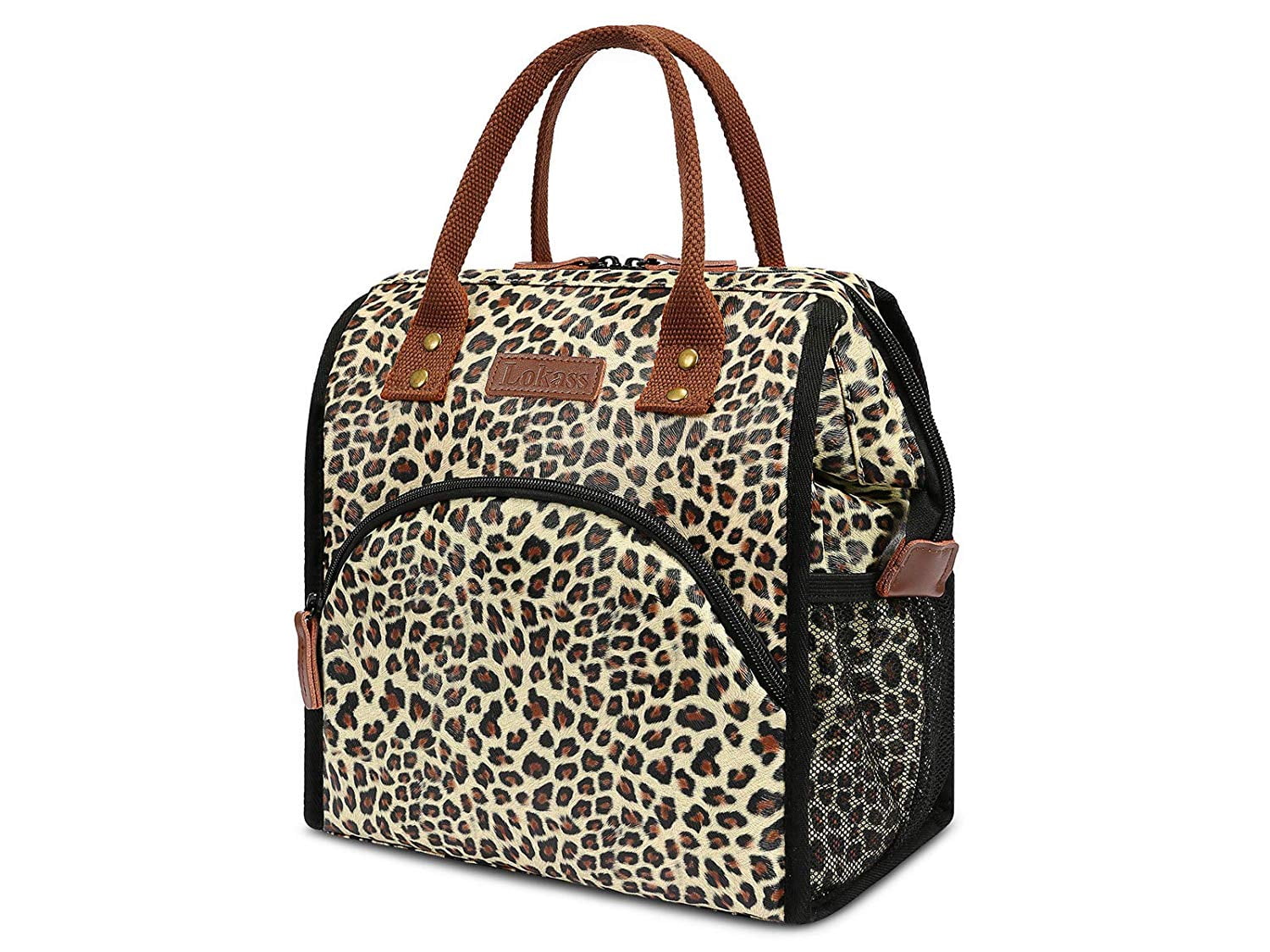leopard lunch bag
