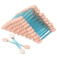 thumbnail image 1 of 100PCS Disposable Dual Sides Eye Shadow Sponge Applicator Eyeshadow Brushes Makeup Brush (Blue), 1 of 7