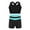Black&Blue Green, variant on iEFiEL Big Little Girls Tankini Swimsuit 2Pcs Tank Top with Boyshorts Bottoms Swimwear Camouflage Blue 12