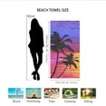 thumbnail image 3 of LACKUST Jumbo Beach Towel 75x150cm - Tropical Sunset Print, Quick-Dry & Lightweight for Beach and Pool, 3 of 5