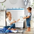 thumbnail image 4 of Costway Twin Tub Portable Washing Machine with Drain Pump Timer Control Dorm & RV's Blue, 4 of 10