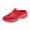 35#Red, variant on Womens Slip On Walking Sneakers, Hollow Fly Knit Platform Mules, Chunky Height Boost Mesh Shoes For House Errands White 37