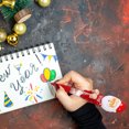 thumbnail image 3 of Shisuyan Durable Red Christmas Ballpoint Pens EcoFriendly Plastic for Writing Use Perfect for Students 2pcs, 3 of 8