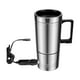 thumbnail image 1 of Wartleves Hervidor de agua eléctrico para taza de viaje de acero inoxidable de 500 ml con calefacción para coche de 12/24 V λ⭐, 1 of 1