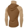 thumbnail image 4 of Sun Protection Shirts for Men Color Block UV UPF 50+ Hooded Fishing Shirt Summer Hiking Rash Guards with Face Cover, 4 of 4