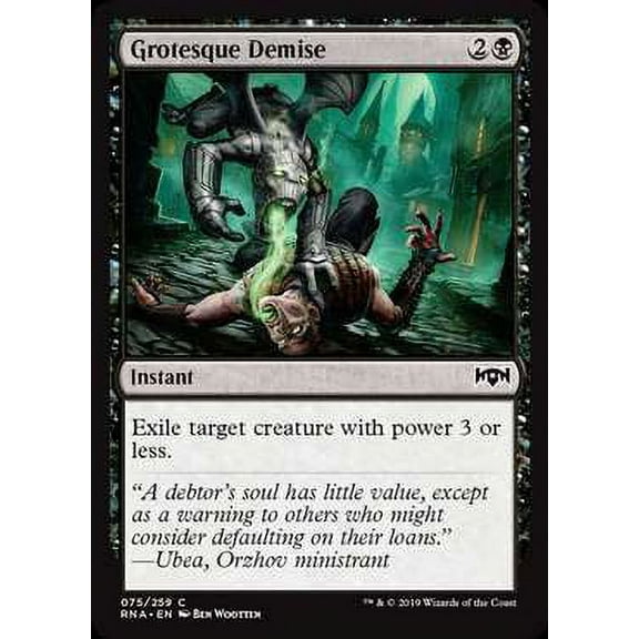 MtG Ravnica Allegiance Common Grotesque Demise #75