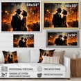 thumbnail image 4 of Designart "Harlem Renaissance Jazz Couple in Black and Orange" People Framed Wall Art Decor - Global Black Harlem Renaissance Bedroom Framed Canvas Wall Art, 4 of 6
