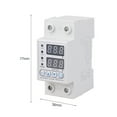 thumbnail image 2 of 220V 40/63A DIN Rail ajustable sobre el dispositivo de protección bajo voltaje sobre el límite de protección de corriente Voltímetro de amperímetro, 2 of 7