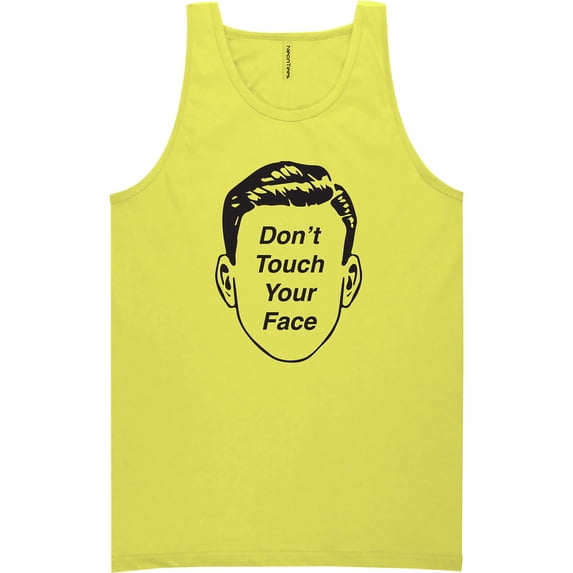 Don't Touch Your Face Neon Tank Top